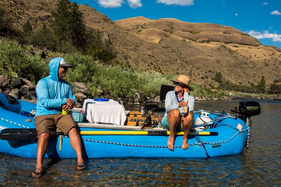 Après Whitewater. Nothing beats a cold beverage after a great day on the river.