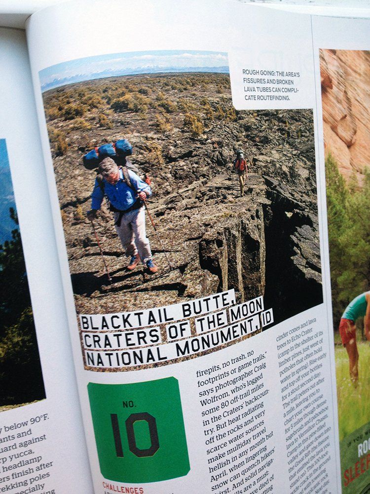 Backpacker Magazine, photograph by Craig Wolfrom