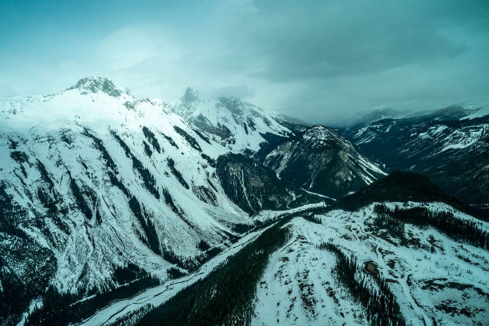 Glacial Skiing at Mistaya Lodge, BC, Canada, photograph by Craig Wolfrom