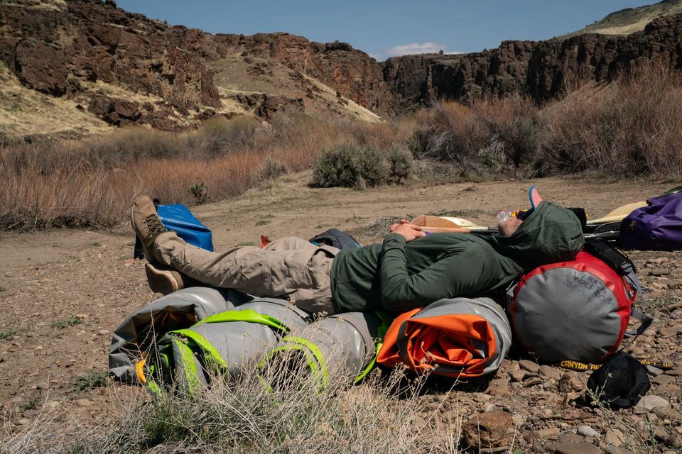 Kayaking the Upper East Fork of the Owyhee River, photograph by Craig Wolfrom