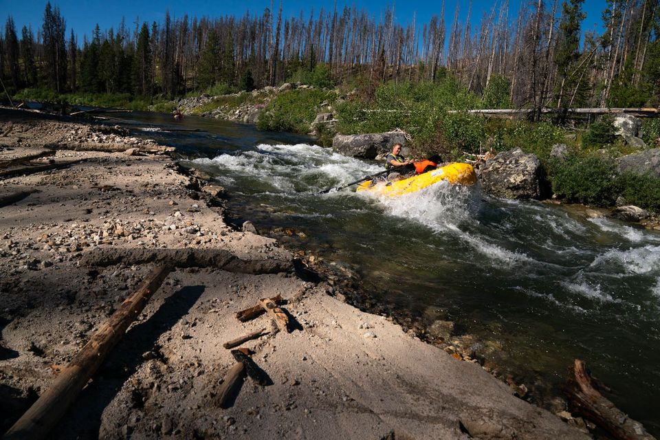 River Running the Middle Fork Salmon Blowouts, photograph by Craig Wolfrom