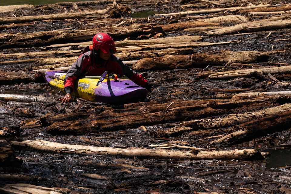 River Running the Middle Fork Salmon Blowouts, photograph by Craig Wolfrom