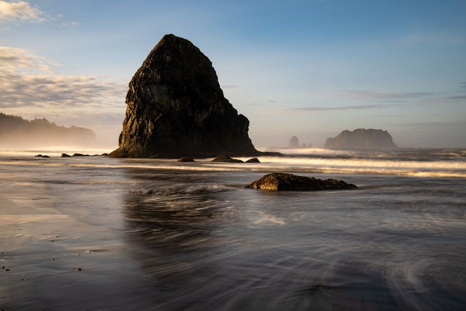 Olympic National Park Coast. Sunrise from Cedar Creek, Olympic National Park, Washington.