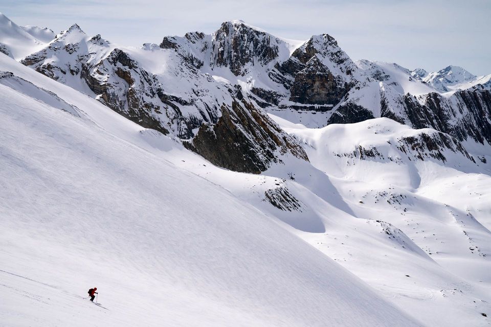 Spot of Fun. Spring skiing on the Baker Glacier, BC.