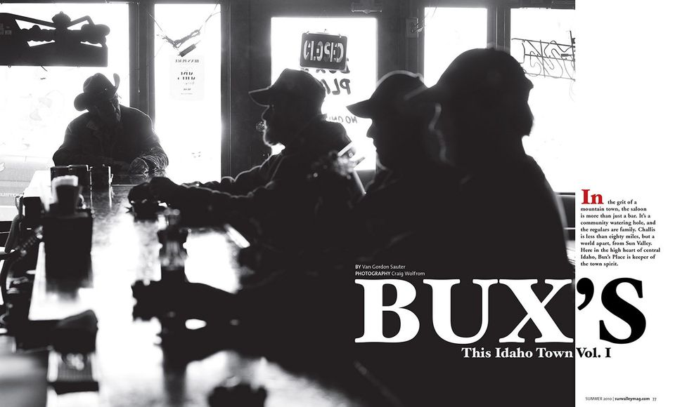 Sun Valley Magazine: Bux's Place, photograph by Craig Wolfrom