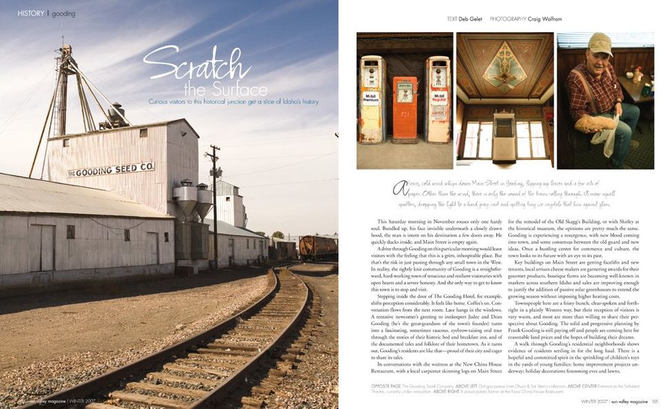 Sun Valley Magazine: Gooding, photograph by Craig Wolfrom