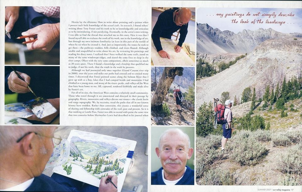 Sun Valley Magazine: Tony Foster, photograph by Craig Wolfrom